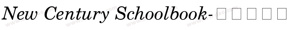 New Century Schoolbook字体转换